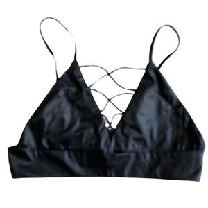 Wenxi medium faux leather halter top